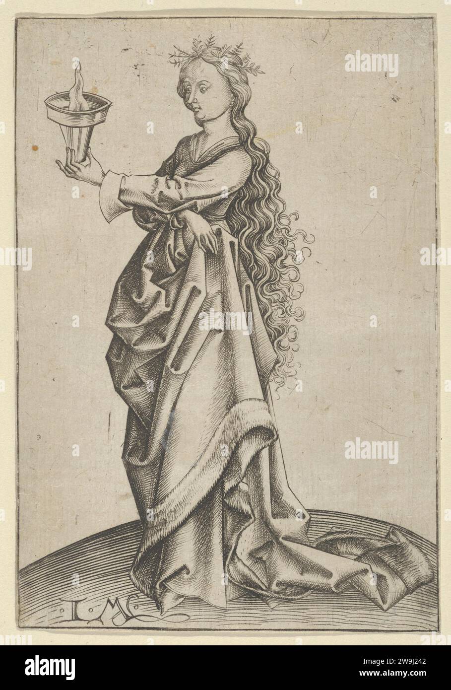 La troisième Vierge Sage 1960 par Martin Schongauer Banque D'Images