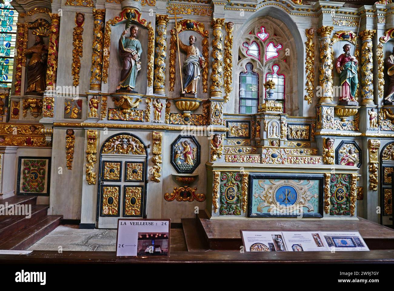 Sainte Marie du menez Hom Chapel, Plomodiern, Finistère, Bretagne, France, Europe Banque D'Images