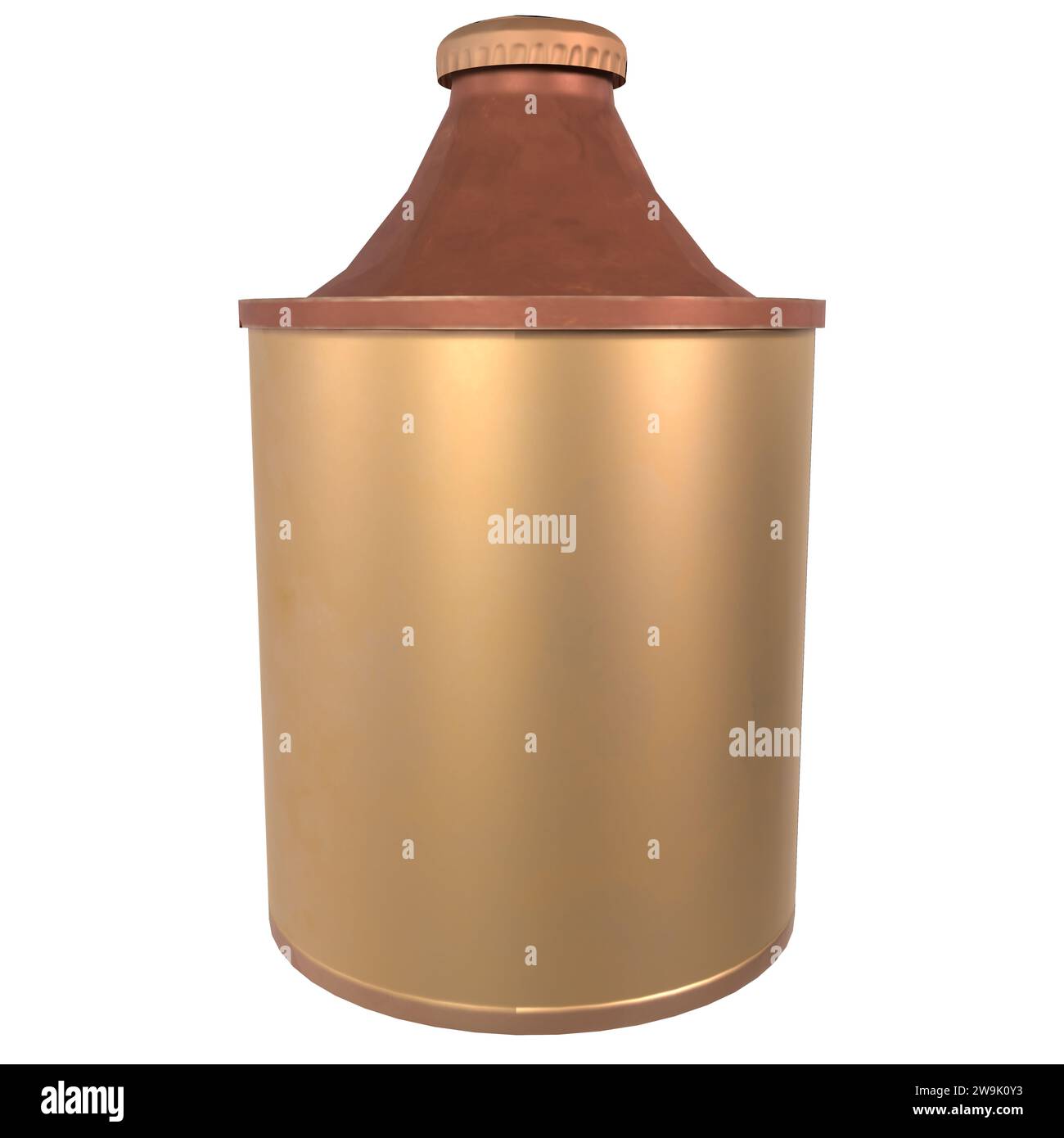 Étiquette CAN isolée sur fond blanc Banque D'Images