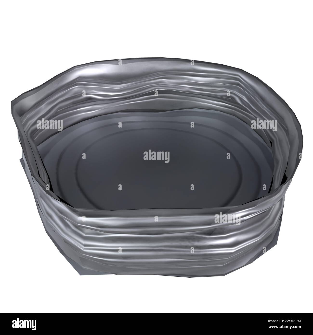 Étiquette CAN isolée sur fond blanc Banque D'Images