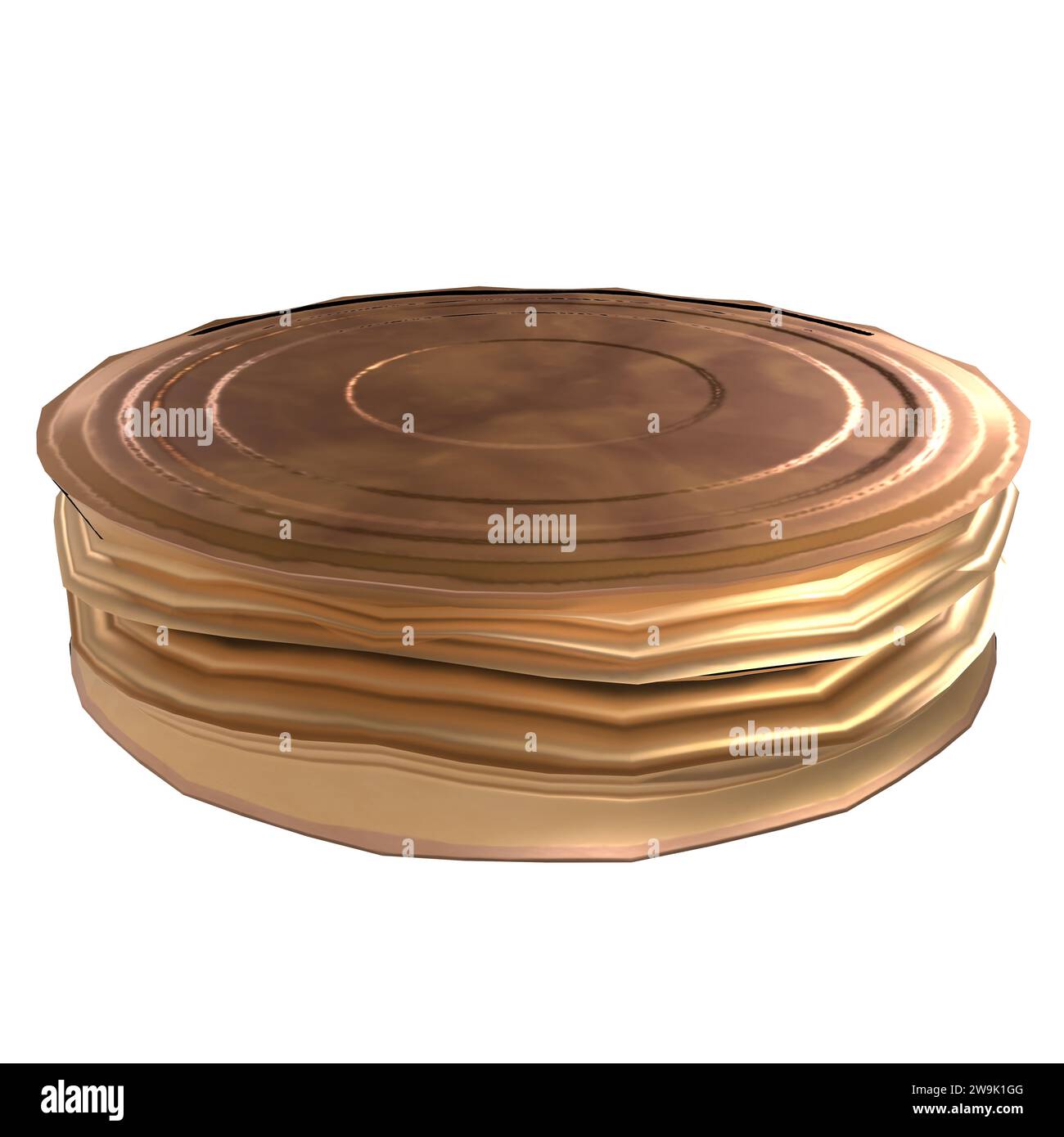 Étiquette CAN isolée sur fond blanc Banque D'Images