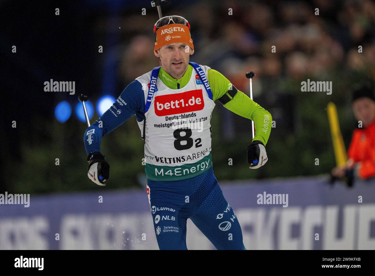 28.12.2023, VELTINS-Arena, Gelsenkirchen, 20. Biathlon World Team Challenge auf Schalke 2023, im Bild : Foto © nordphoto GmbH/Denkinger Banque D'Images