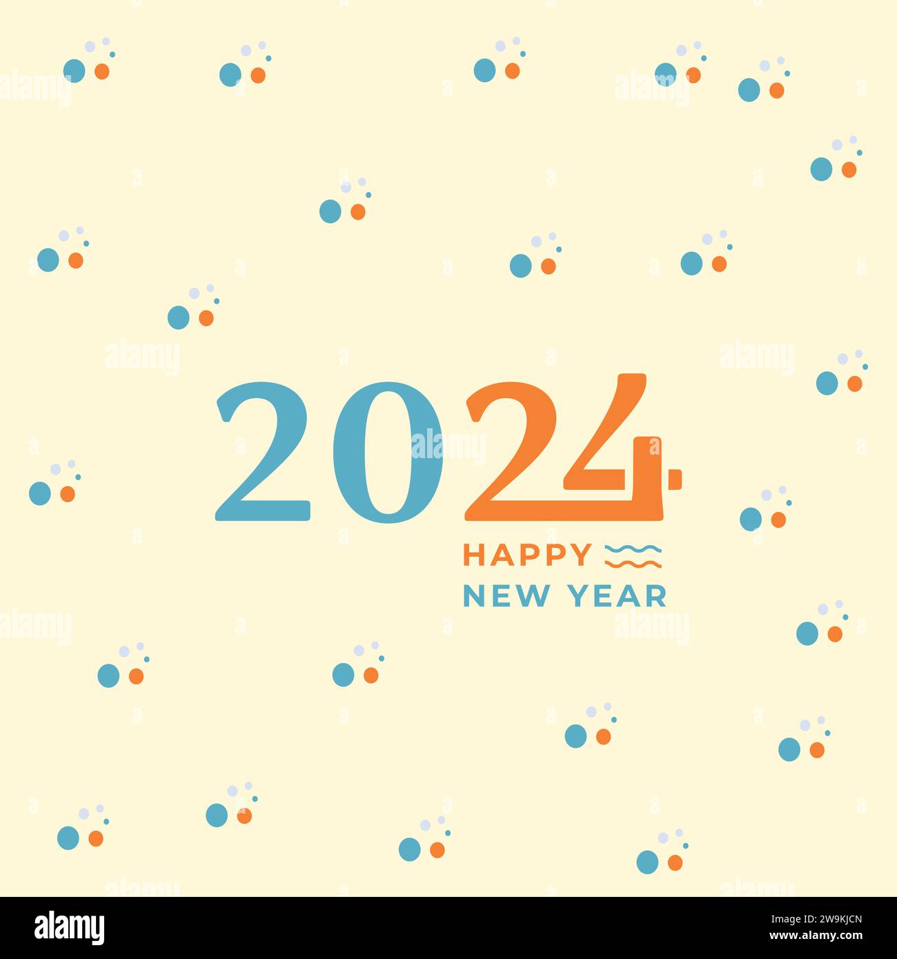 Bonne année 2024, plus grandes célébrations pour 2024 Illustration de Vecteur