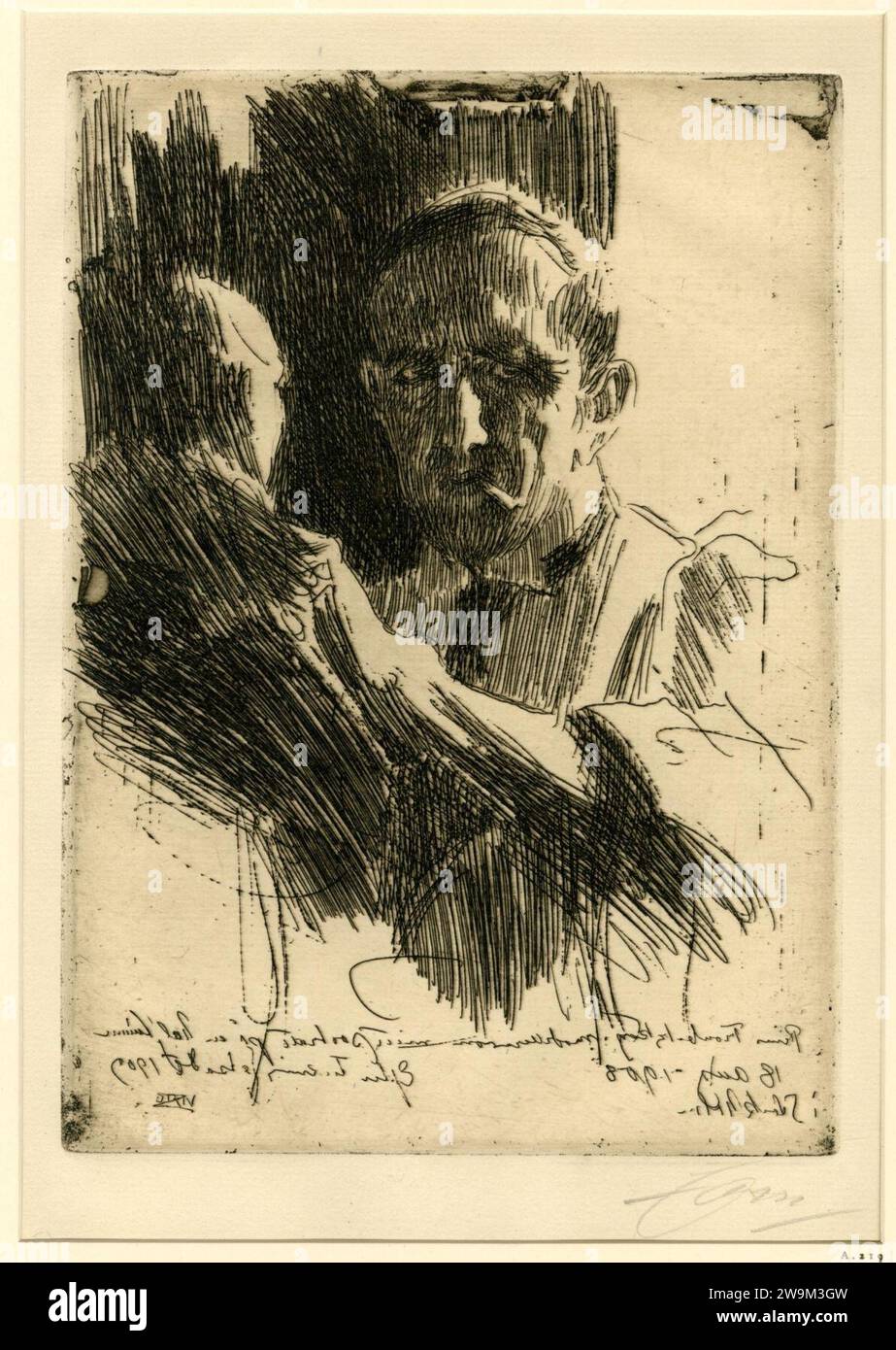 Zorn - Prince Paul Troubetzkoy II, 1949,0411.4841. Banque D'Images