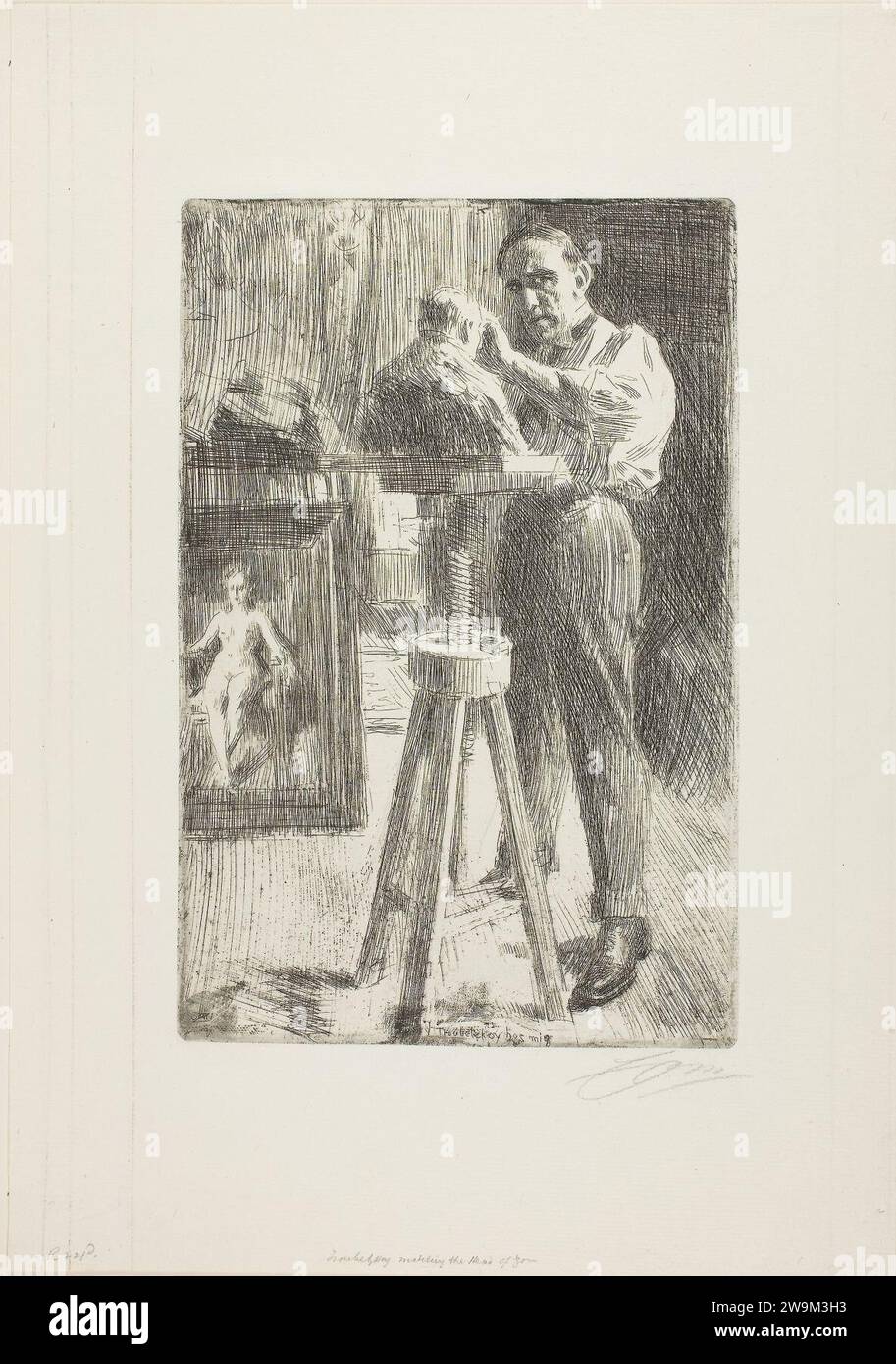 Zorn - Prince Paul Troubetzkoy I (toute la longueur), 1927.2008. Banque D'Images