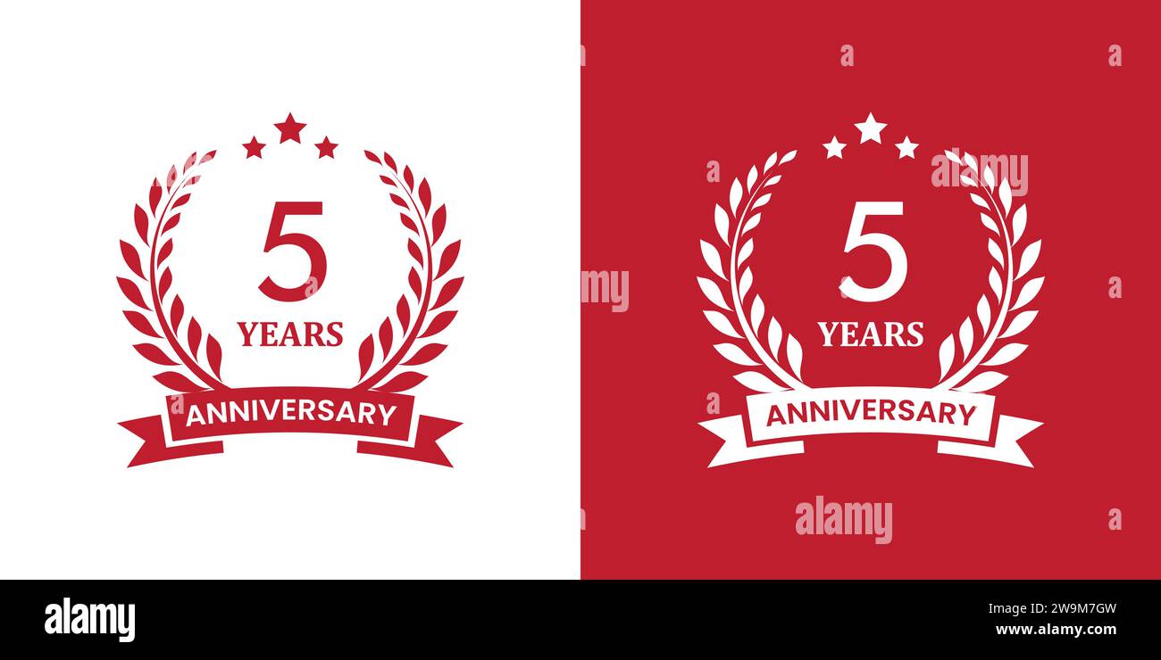 motif écusson anniversaire. modèle de logo anniversaire Illustration de Vecteur