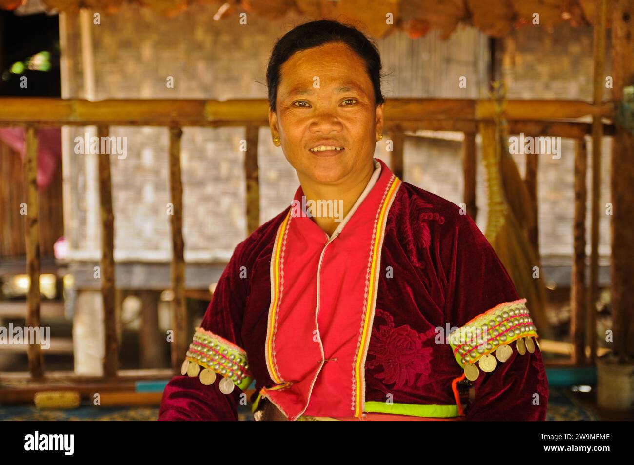Palong Tribe Woman, Hill-Tribe Village, Nord de la Thaïlande Banque D'Images