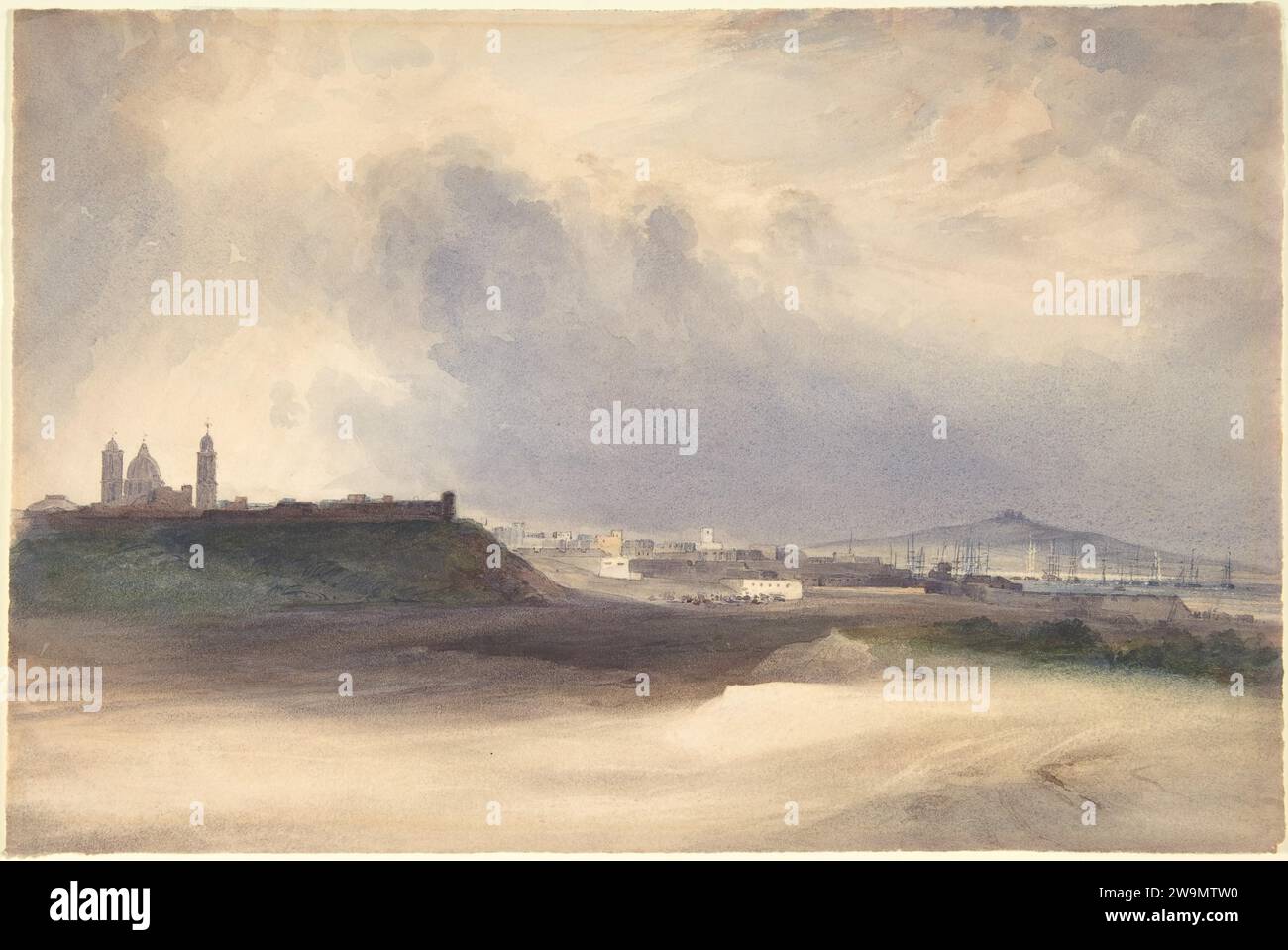 Approche de Montevideo, Uruguay 1993 par Conrad Martens Banque D'Images