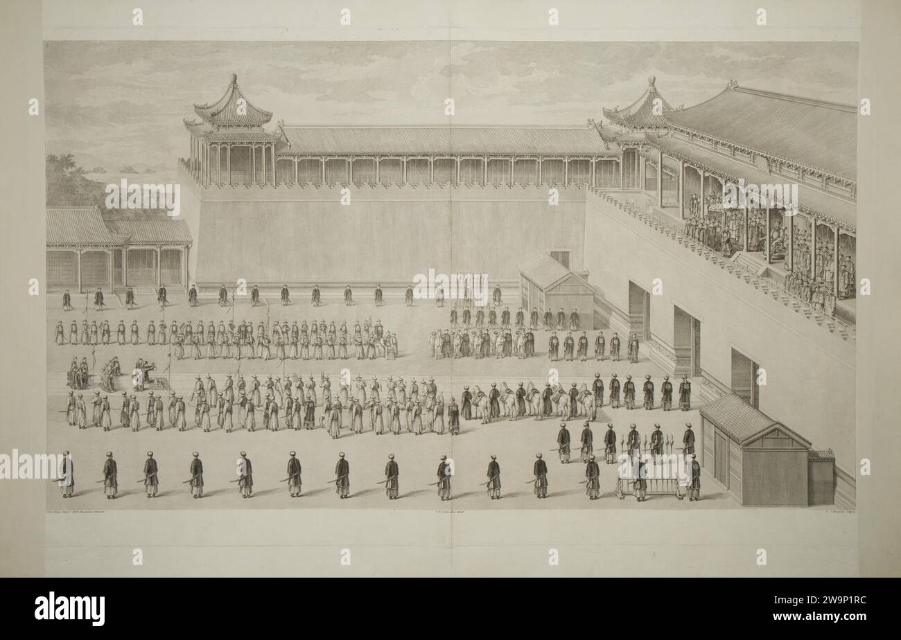 Prisonniers présentés à l'Empereur 1945 par Charles Nicolas Cochin II Banque D'Images