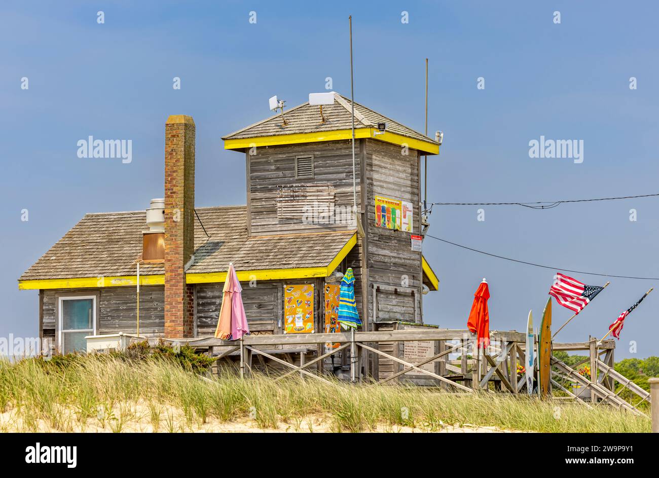 image extérieure de la cabane de plage à indian wells beach Banque D'Images
