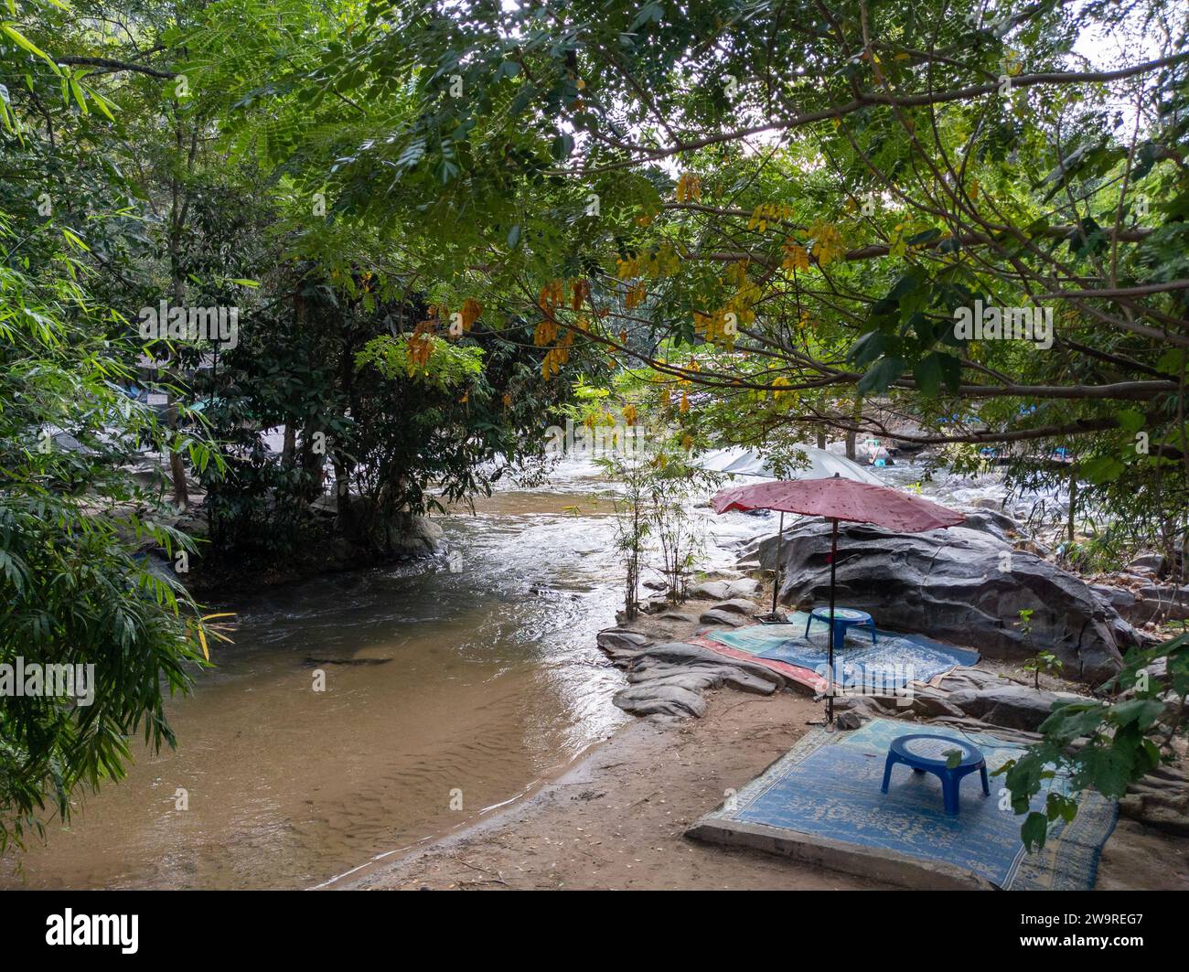 Mae Klang Waterfall Thaïlande Banque D'Images