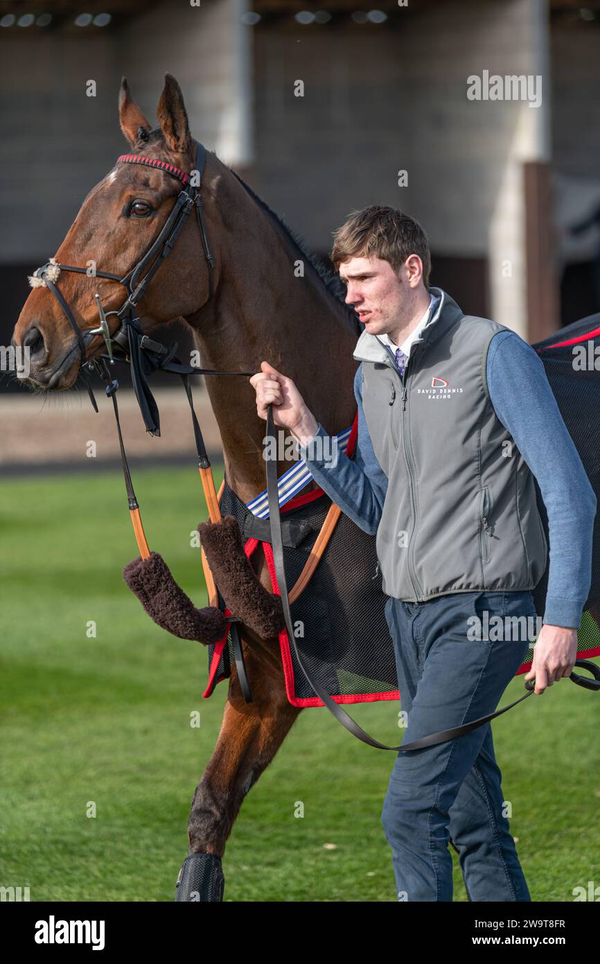 Broken Quest marchée dans le ring pré-parade Banque D'Images