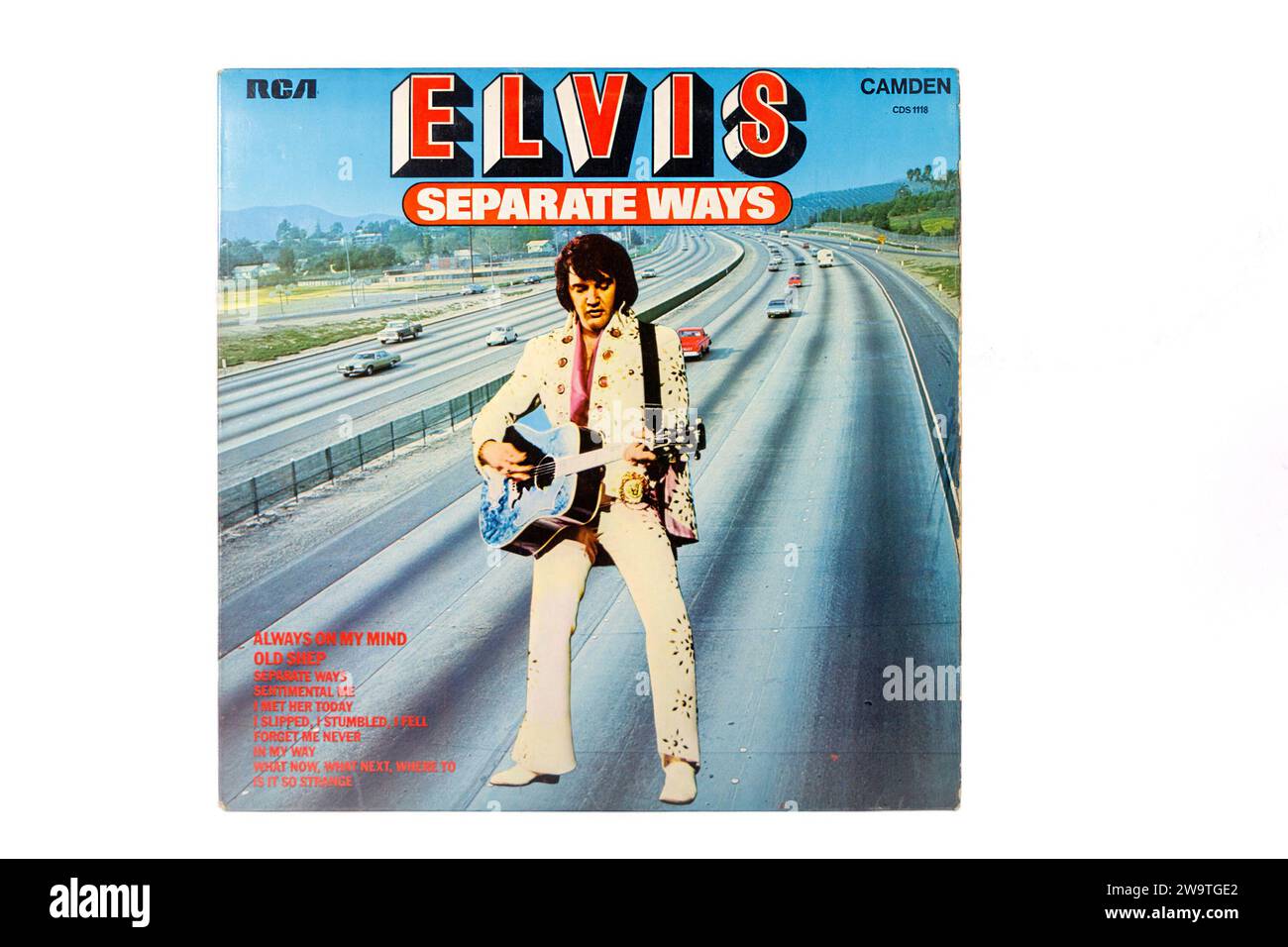 Album LP album cover Elvis Presley Separate Ways RCA Camden records Banque D'Images