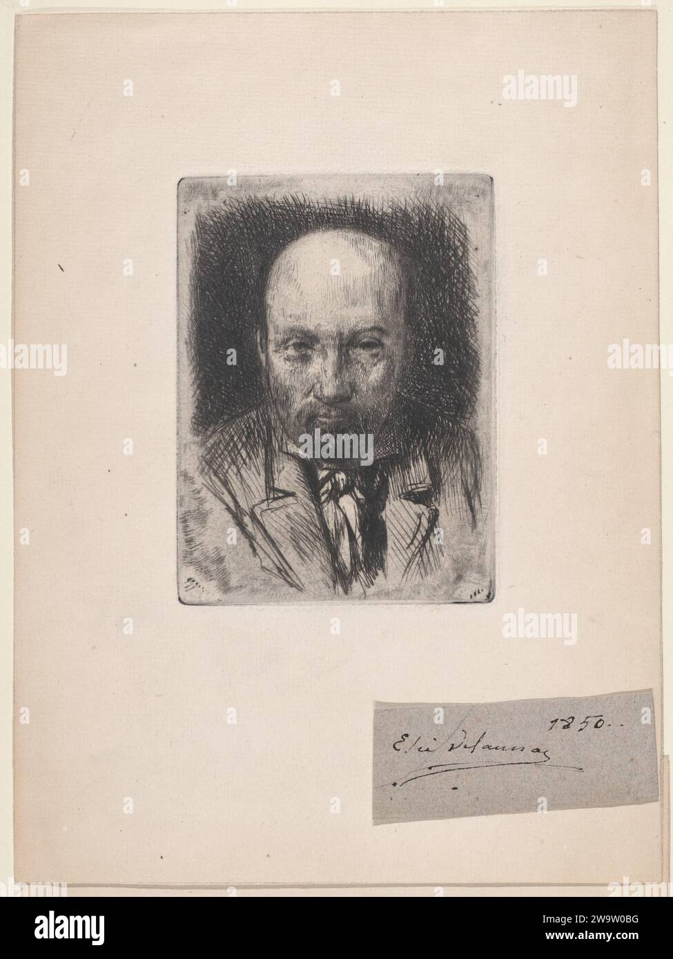 Autoportrait 1965 de Jules-Elie Delaunay Banque D'Images