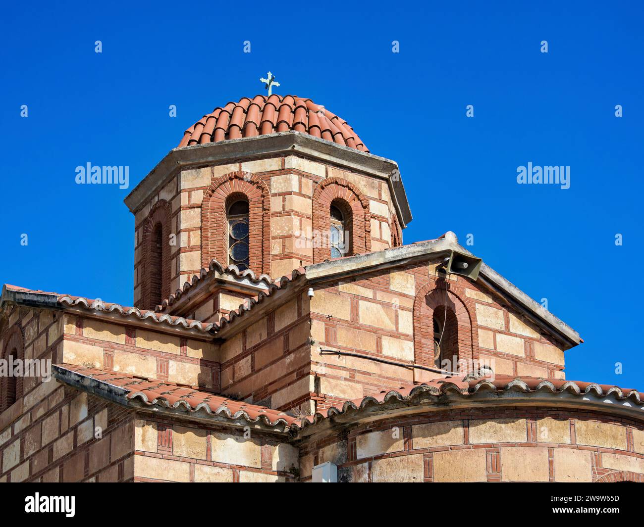 Église d'Agios Andreas, ville d'Héraklion, Crète, Grèce Banque D'Images