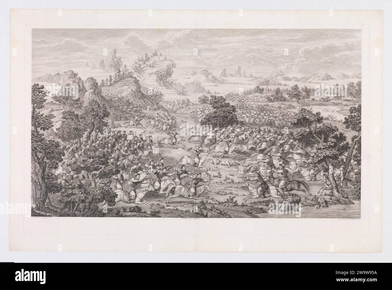 La victoire de Khorgos 1945 par Jean Denis Attiret Banque D'Images