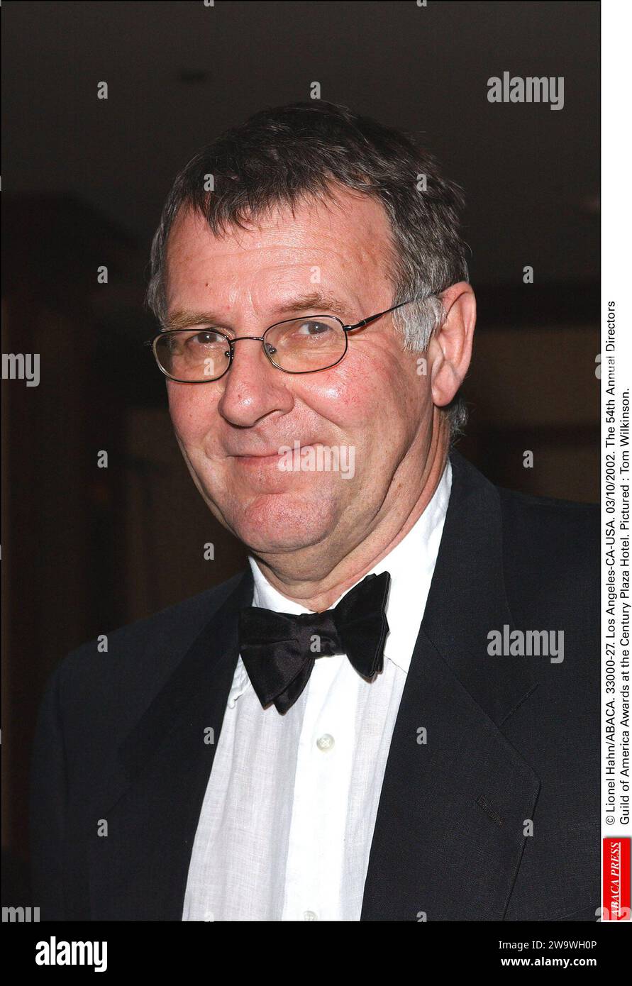 © Lionel Hahn/ABACA. 33000-27. Los Angeles-CA, États-Unis. 10 mars 2002. La 54e cérémonie annuelle des Directors Guild of America Awards au Century Plaza Hotel. Photo : Tom Wilkinson. Crédit : Abaca Press/Alamy Live News Banque D'Images