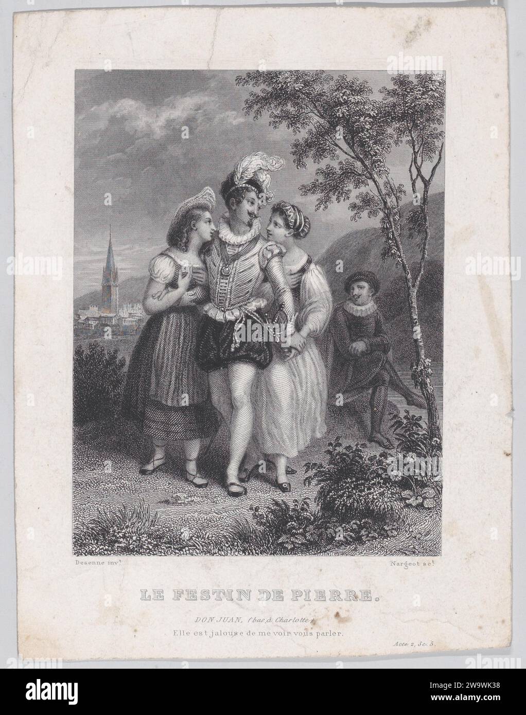 Le festin de Pierre 1933 de Jean-Denis Nargeot Banque D'Images