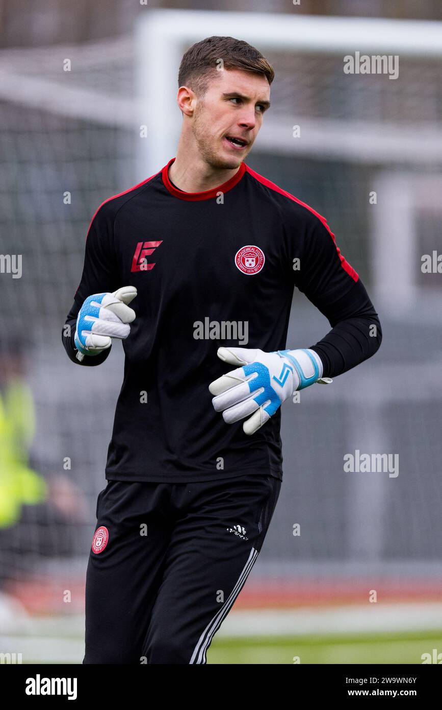 Édimbourg, Écosse. 30 décembre 2023. Jamie Smith (31 - Hamilton) Hamilton Academical vs Edinburgh FC - Cinch League 1 crédit : Raymond Davies / Alamy Live News Banque D'Images