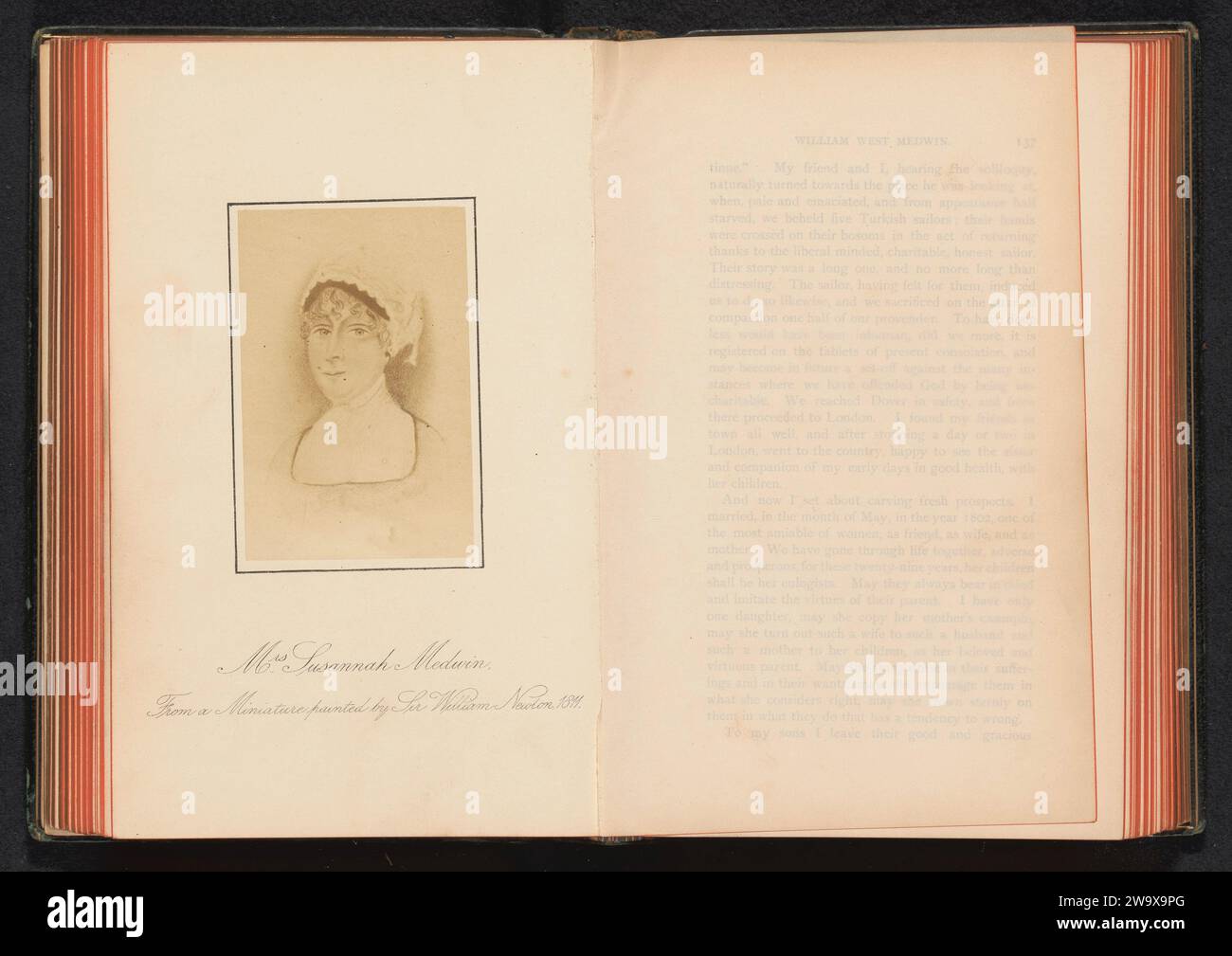 Mme Susannah Medwin, J. Perry, d'après William John Newton, c. 1872 - avant 1882 photographie Londres support photographique albumen print personnes historiques - BB - femme. dentelle Banque D'Images