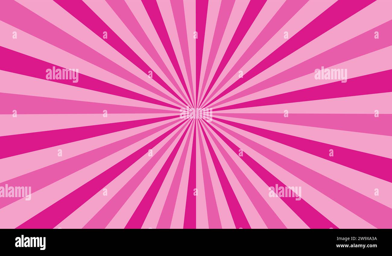Rayon de soleil groovy. Fond de rayons du soleil. Rafale radiale. Motif Sunburst. Ligne de poutres. Rayonnez la lumière du soleil. Texture d'effet comique. Rayures pop art rétro Illustration de Vecteur