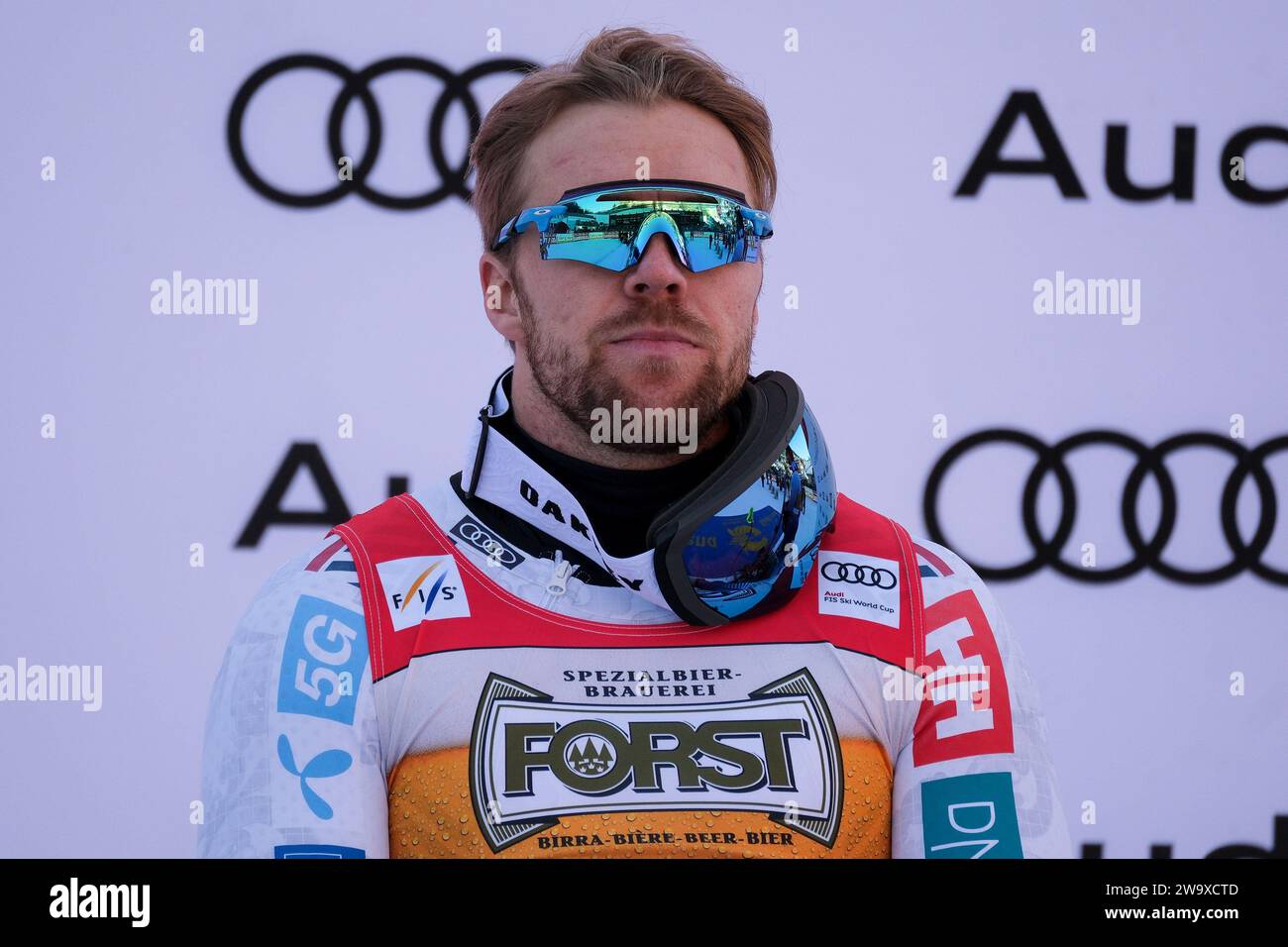 Aleksander Aamodt Kilde (NOR) participe à la coupe du monde de ski alpin Audi FIS, MenÕs descente sur la pente Saslong à Val Gardena le 16 décembre 2 Banque D'Images