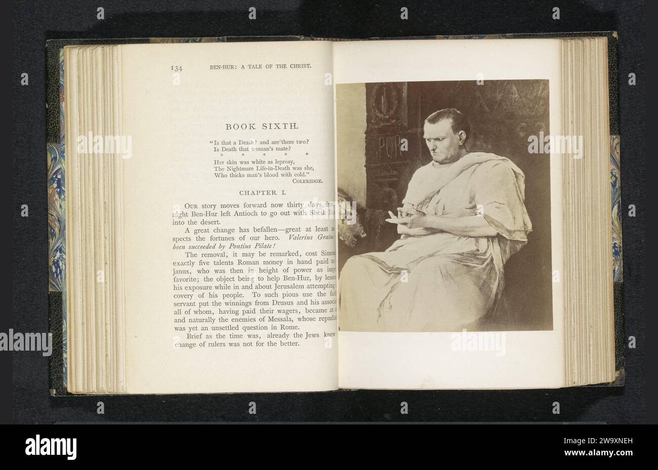 Production photographique d'une peinture, représentant un portrait de Ponce Pilate, anonyme, d'après Mihály Munkácsy, c. 1883 - en ou avant 1888 photographie support photographique tirage albumen Christ avant Ponce Pilate (Matthieu 27:11-26, Marc 15:2-7, Luc 23:2-15, 23:13-25, Jean 18:28 - 19:16) Banque D'Images