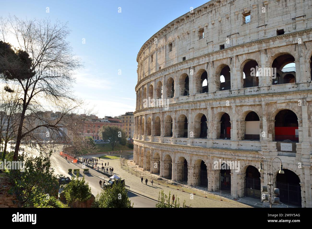 Rome Italie, détail Colisée Banque D'Images