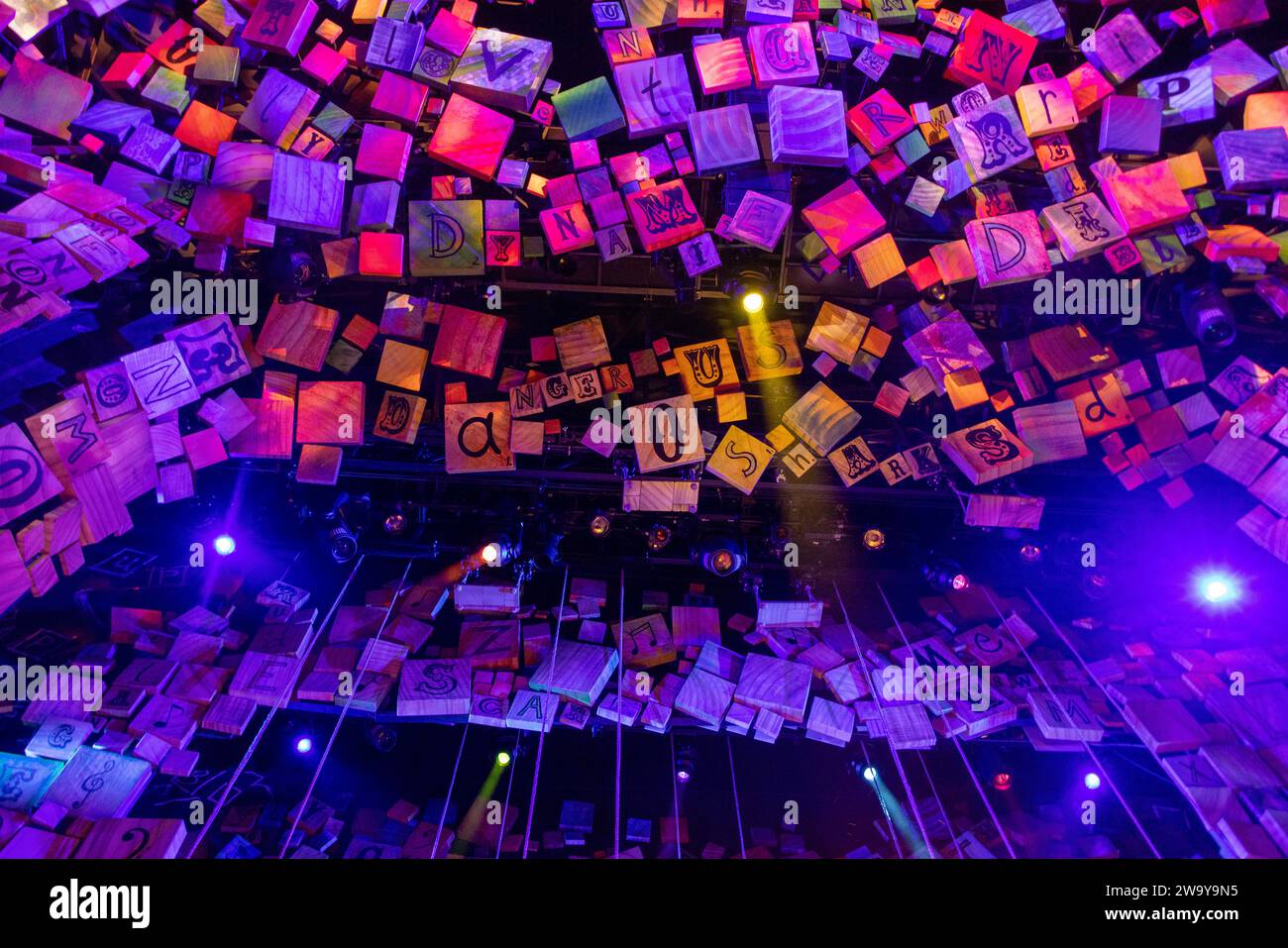 Scénographie de Robert Stuart Howell, Matilda the musical, Londres, Royaume-Uni Banque D'Images