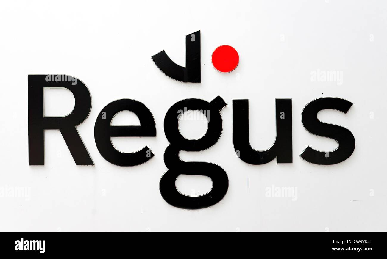 Toronto, Ontario, Canada-6 janvier 2020 : logo de la société Regus. Banque D'Images