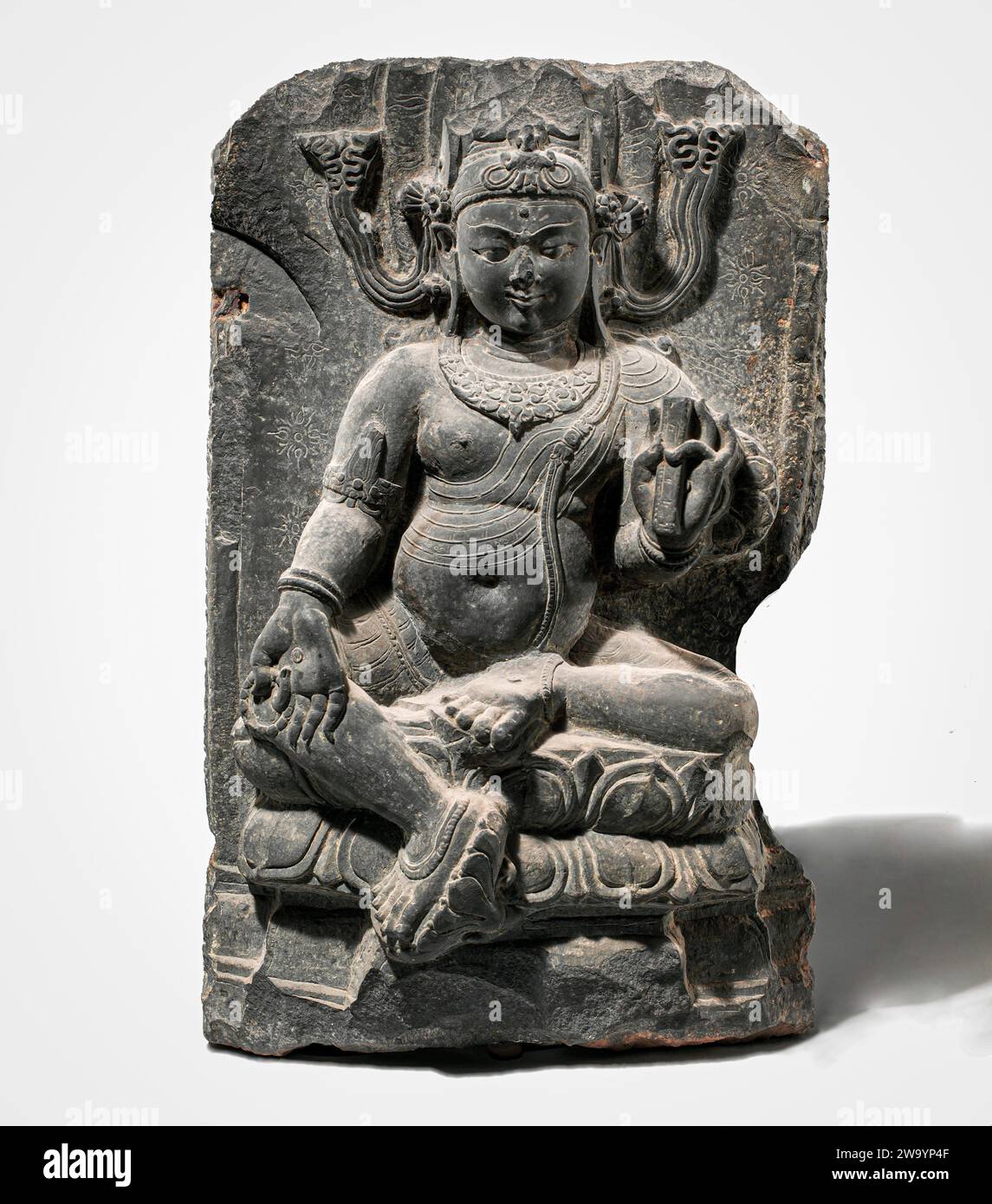 Brhaspati (la personnification de la planète Jupiter) Inde (Bihar, Bengale) ou Bangladesh 12e siècle Banque D'Images