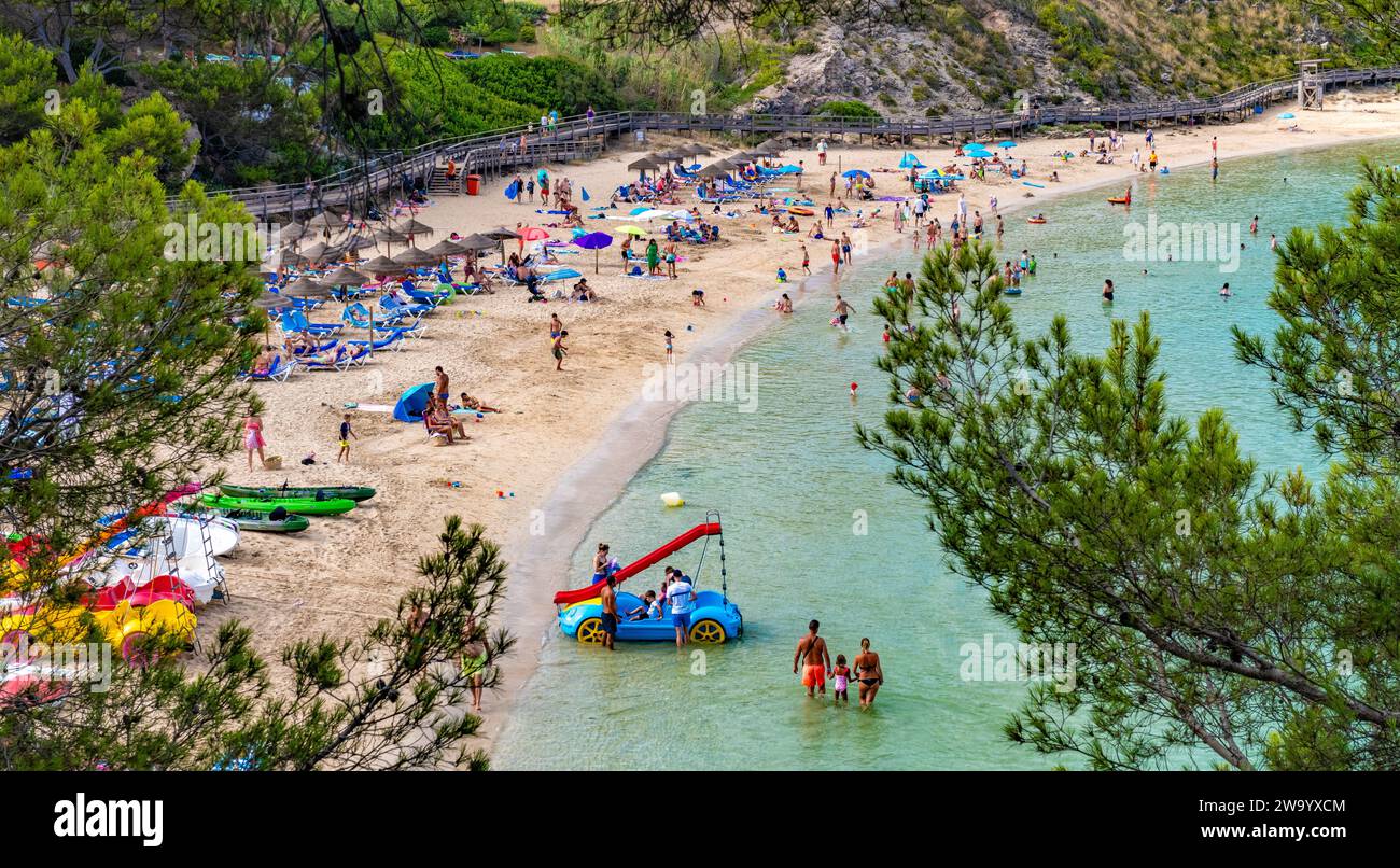 Arenal d'en Castell plage Minorque Espagne Banque D'Images