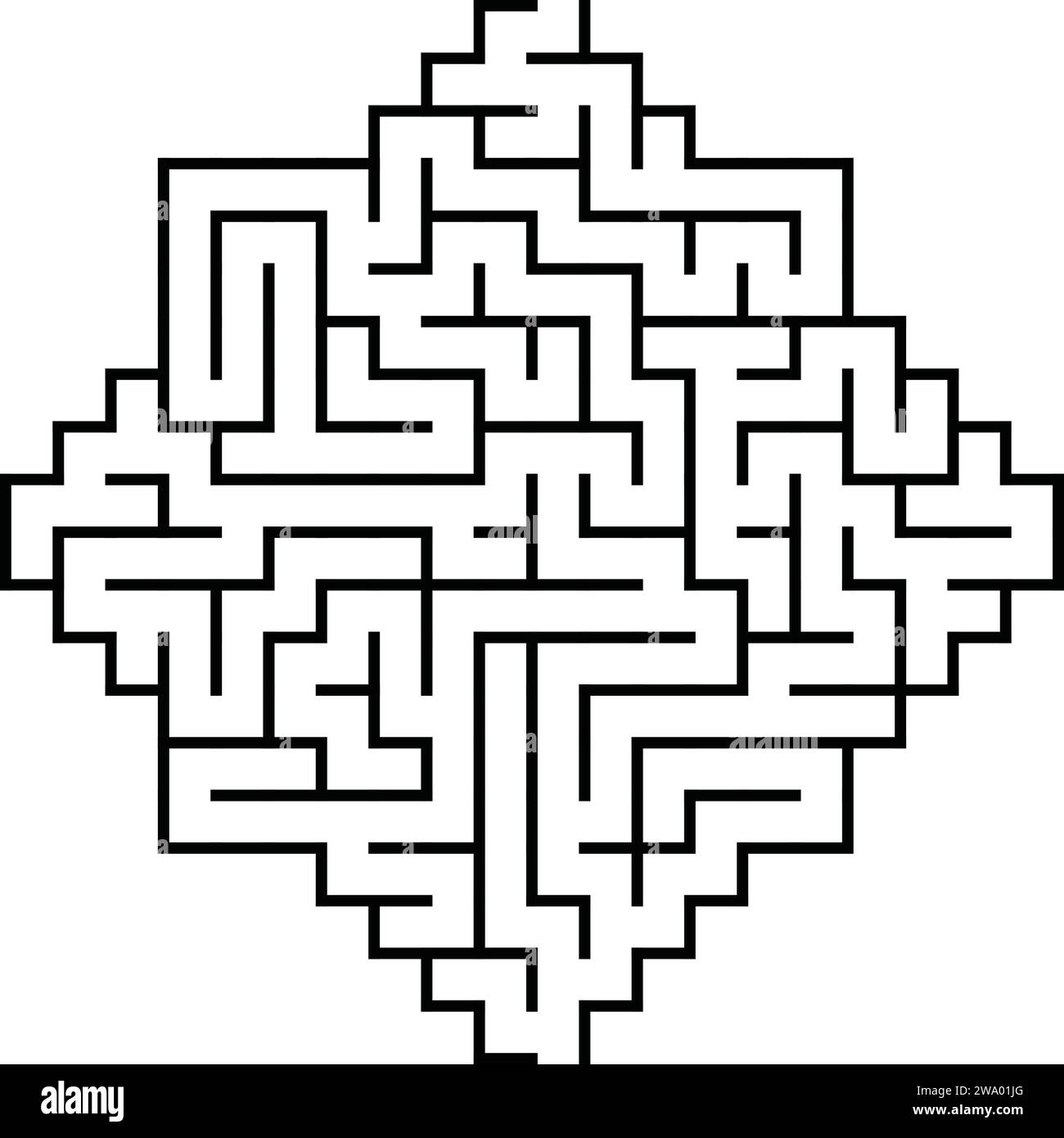 Un ensemble de quatre labyrinthes rectangulaires labyrinthes Illustration de Vecteur