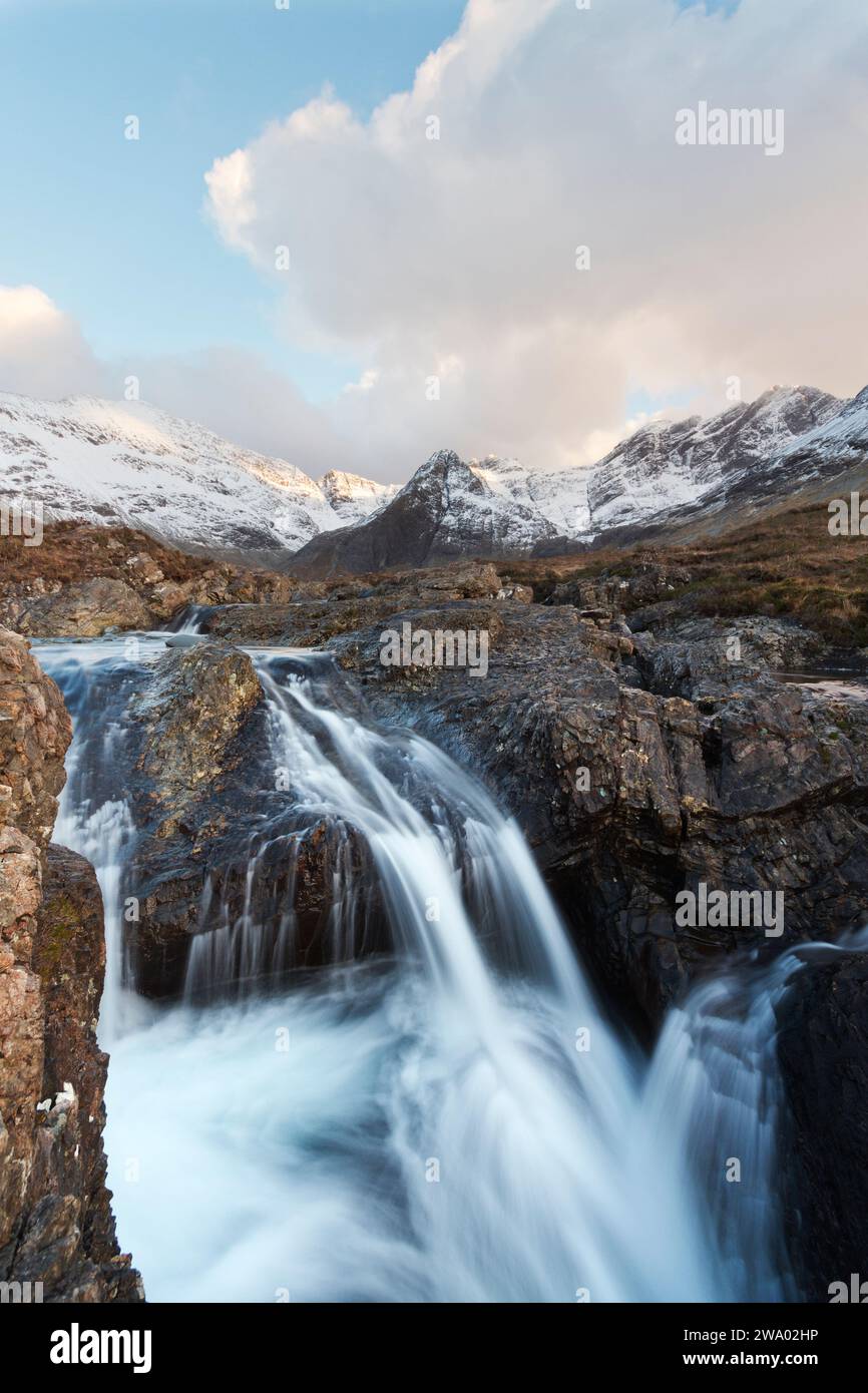 Montagnes Cuillin de Coire na Creiche, Glen Brittle Banque D'Images