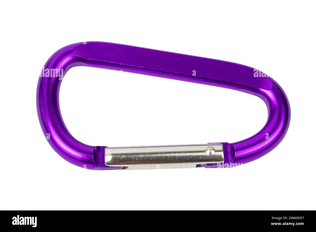 Crochet de carabine isolé sur fond blanc. Gros plan, haute qualité Banque D'Images