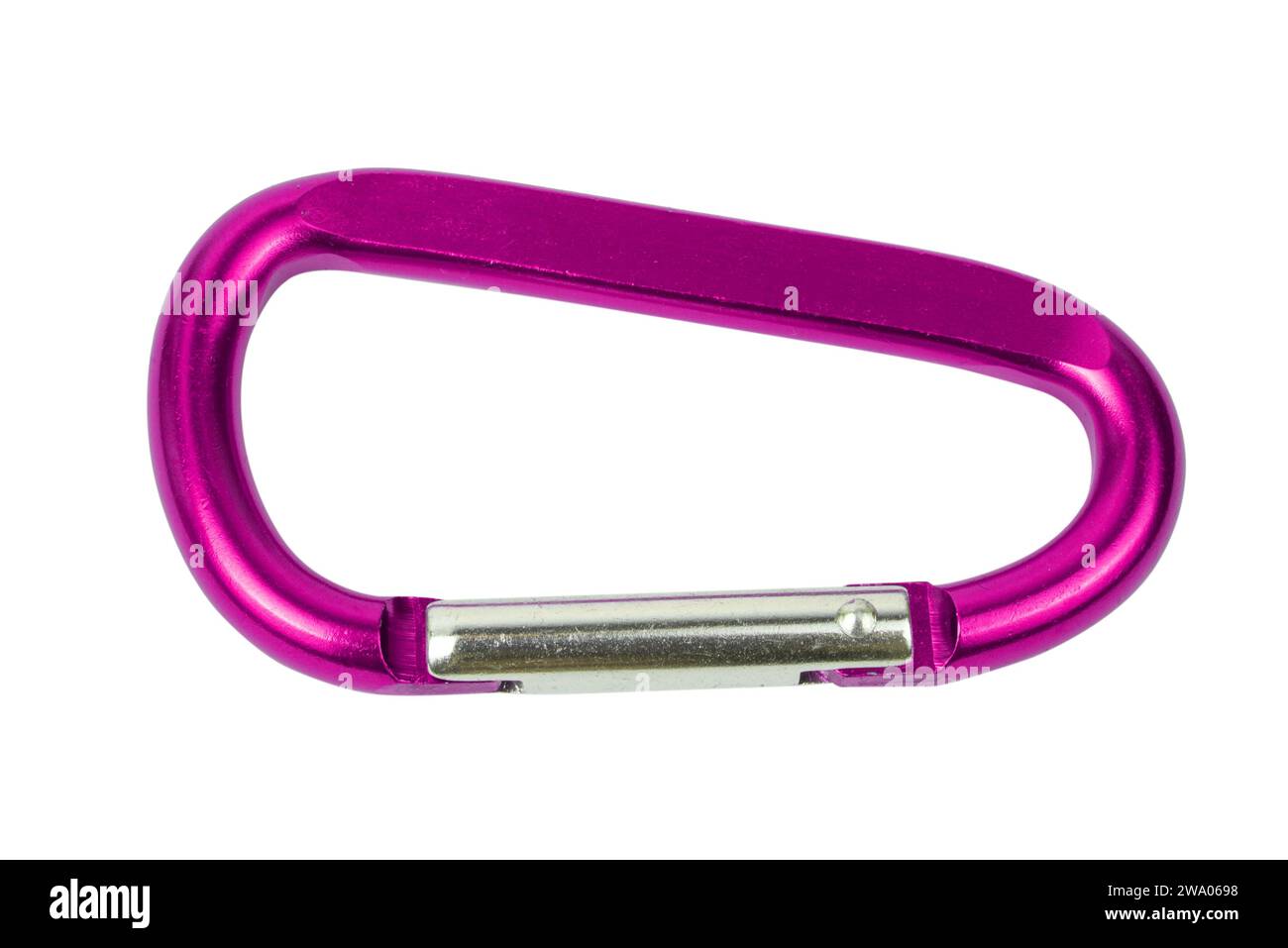 Crochet de carabine isolé sur fond blanc. Gros plan, haute qualité Banque D'Images