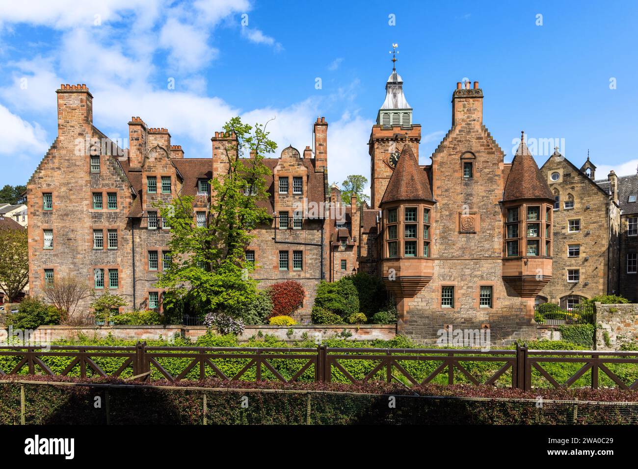 Dean Village, Édimbourg, Écosse, Royaume-Uni sur l'eau de Leith Banque D'Images