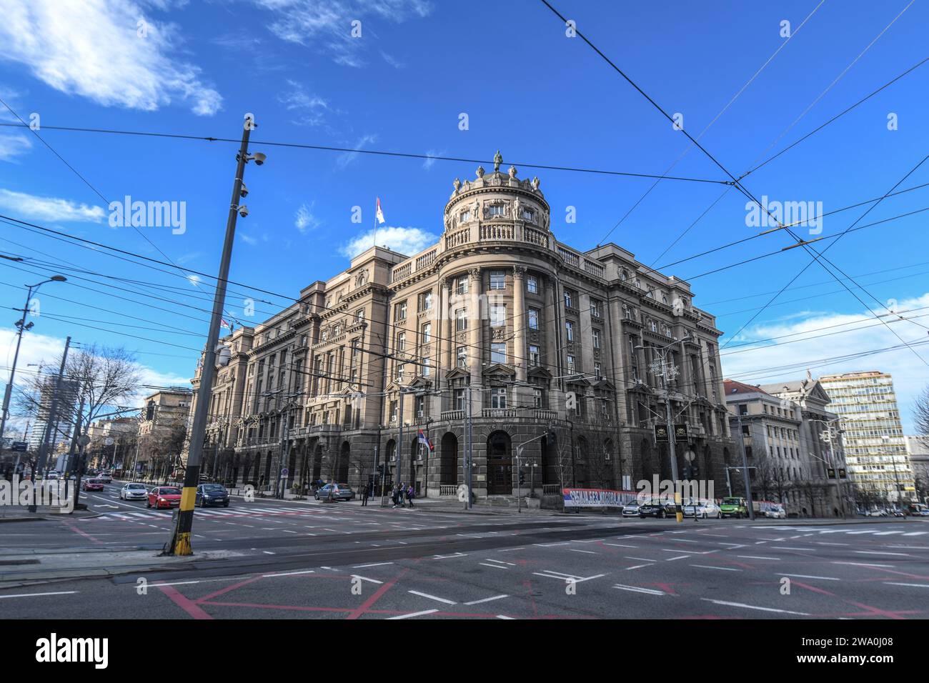 Belgrade : Ministère des affaires étrangères. Serbie Banque D'Images