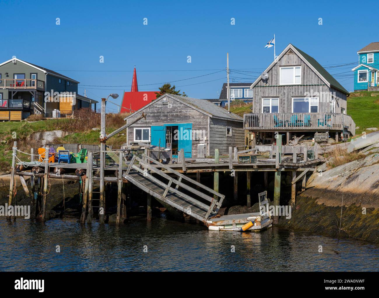 Cabane de pêche Peggys Cove Canada Banque D'Images