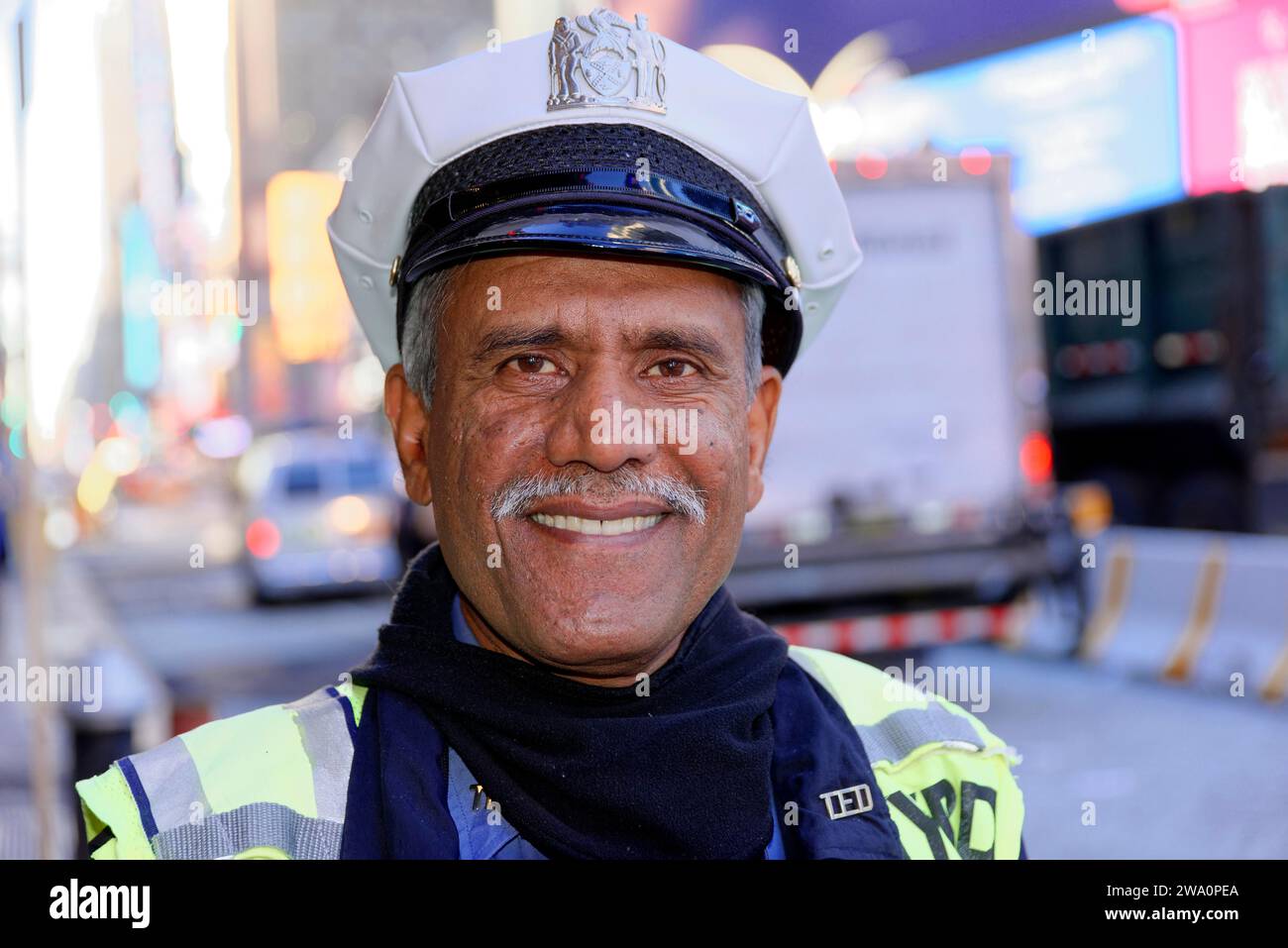 Agent de police de la circulation, New York City police Department, NYPD, Manhattan, New York City, États-Unis, Amérique du Nord Banque D'Images