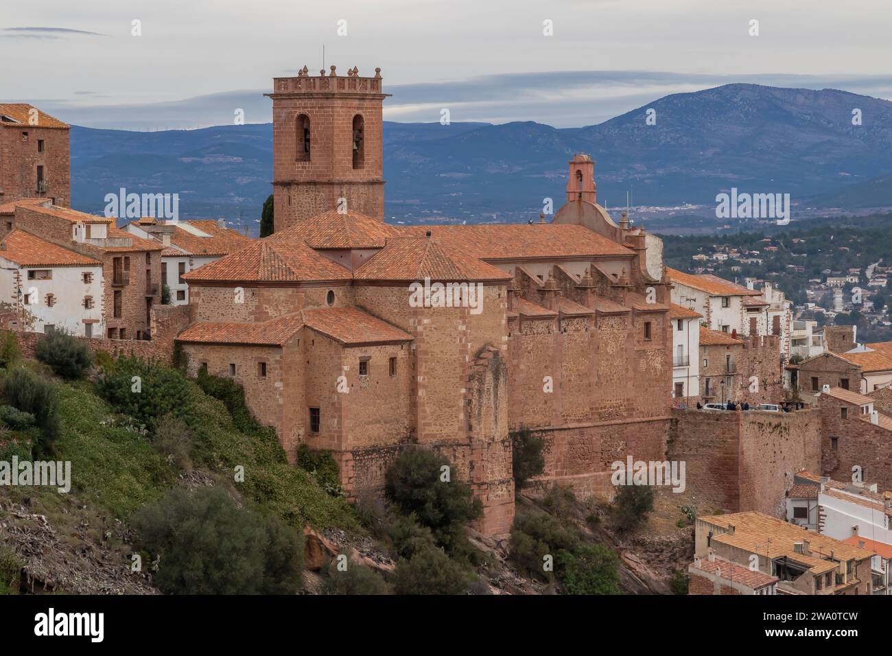 Vilafamés est une belle ville de la province de Castellón, en Espagne. Banque D'Images