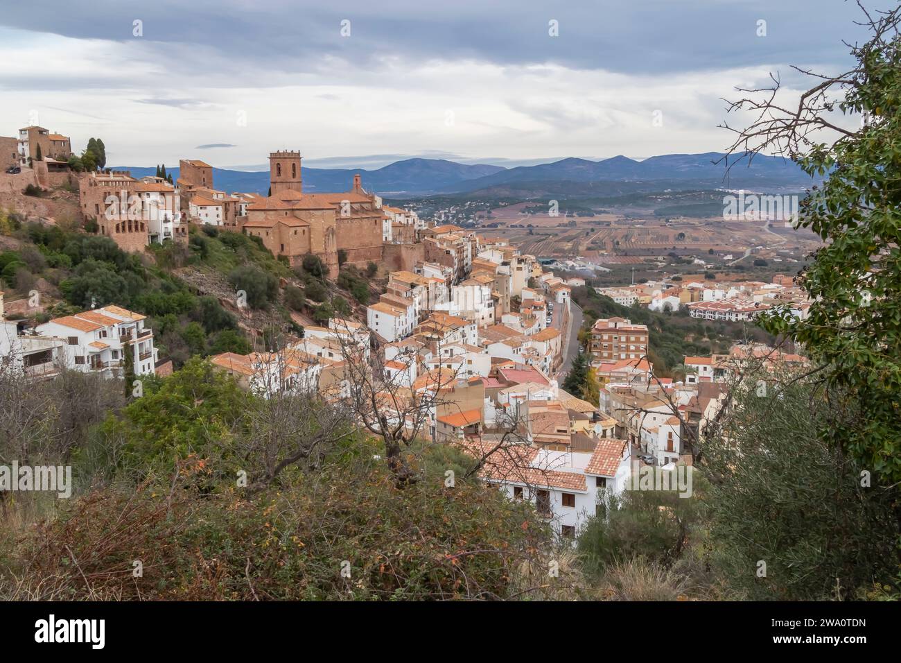 Vilafamés est une belle ville de la province de Castellón, en Espagne. Banque D'Images