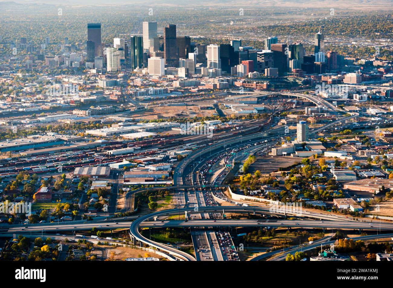 Denver, centrale électrique à charbon Banque D'Images