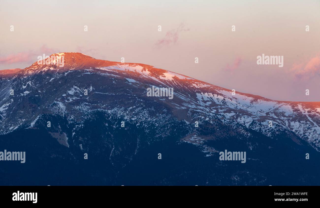 Montagne Balandrau (2,585 M.a.l.s.). Pyrénées catalanes, El Ripollès, Catalogne, Espagne, Europe. Banque D'Images