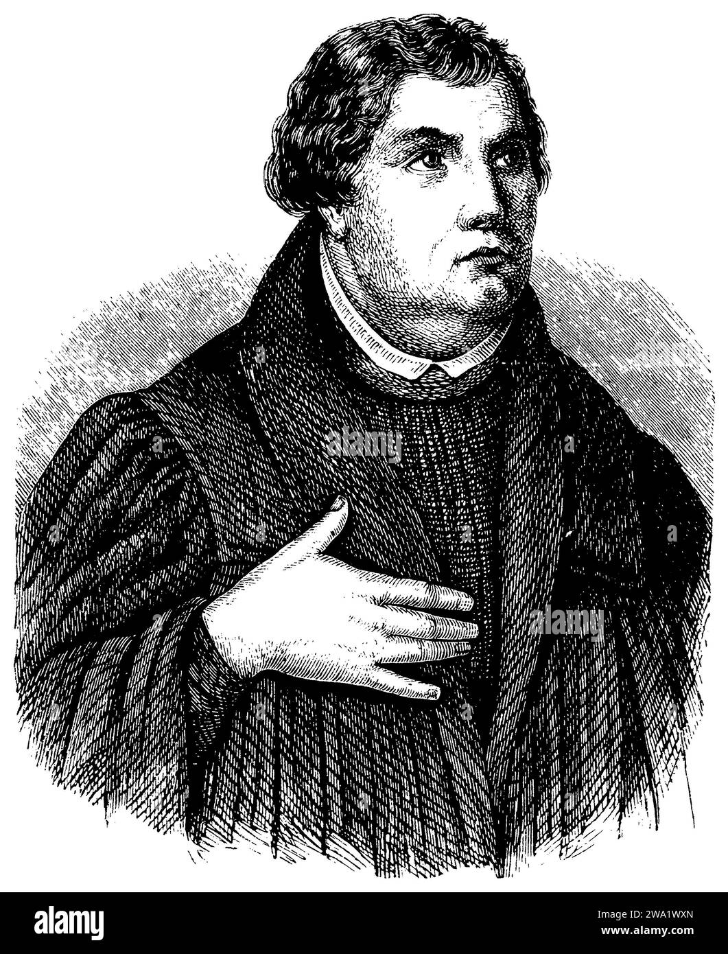 , , (Livre d'histoire littéraire, 1882), Luther, Martin (1483-1546), réformateur deutscher, Banque D'Images