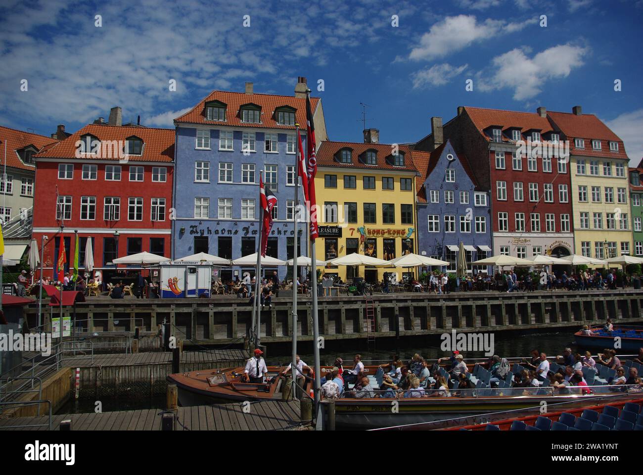 Nyhavn, Copenhague, Danemark Banque D'Images