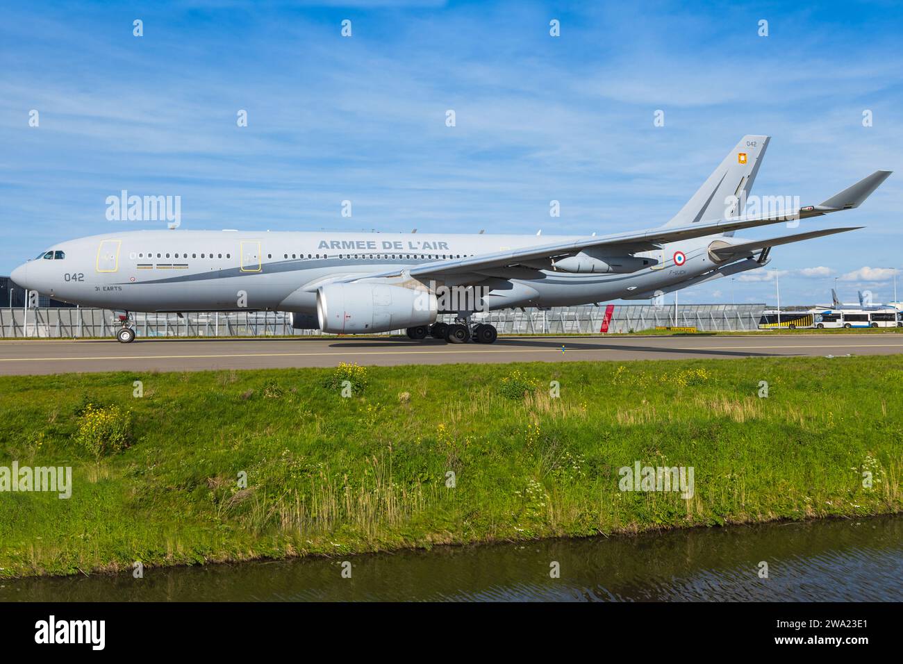 Armée de l'Air (Armée de l'Air française) Airbus A330-243MRTT à l'aéroport d'Amsterdam Banque D'Images