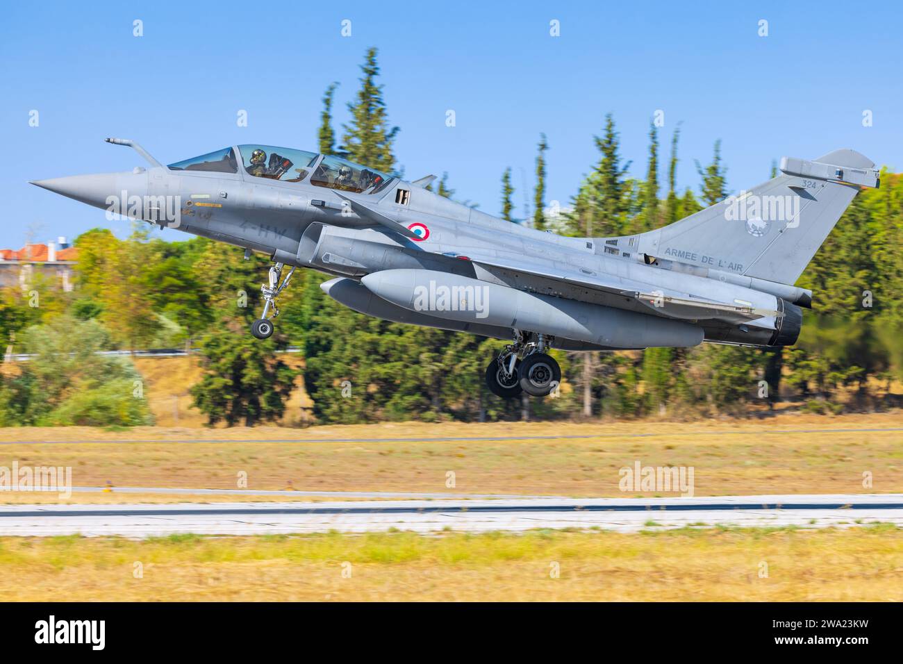 Tanagra Air base - Grèce 5 septembre 2023 : Dassault Rafale C de France - Air Force à Tanagra Banque D'Images