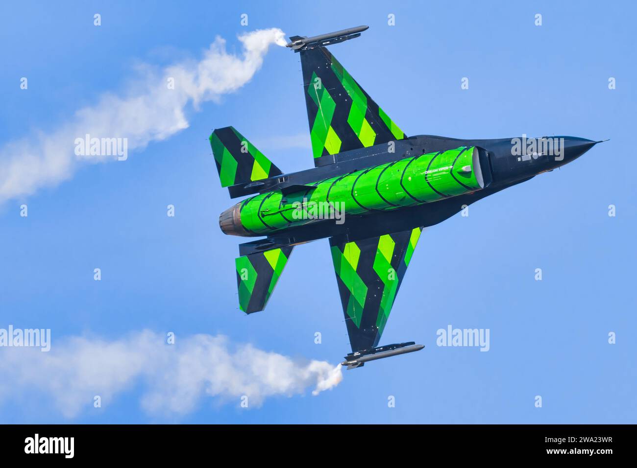 General Dynamics F-16 Fighting Falcon de la composante aérienne belge à Tanagra Banque D'Images