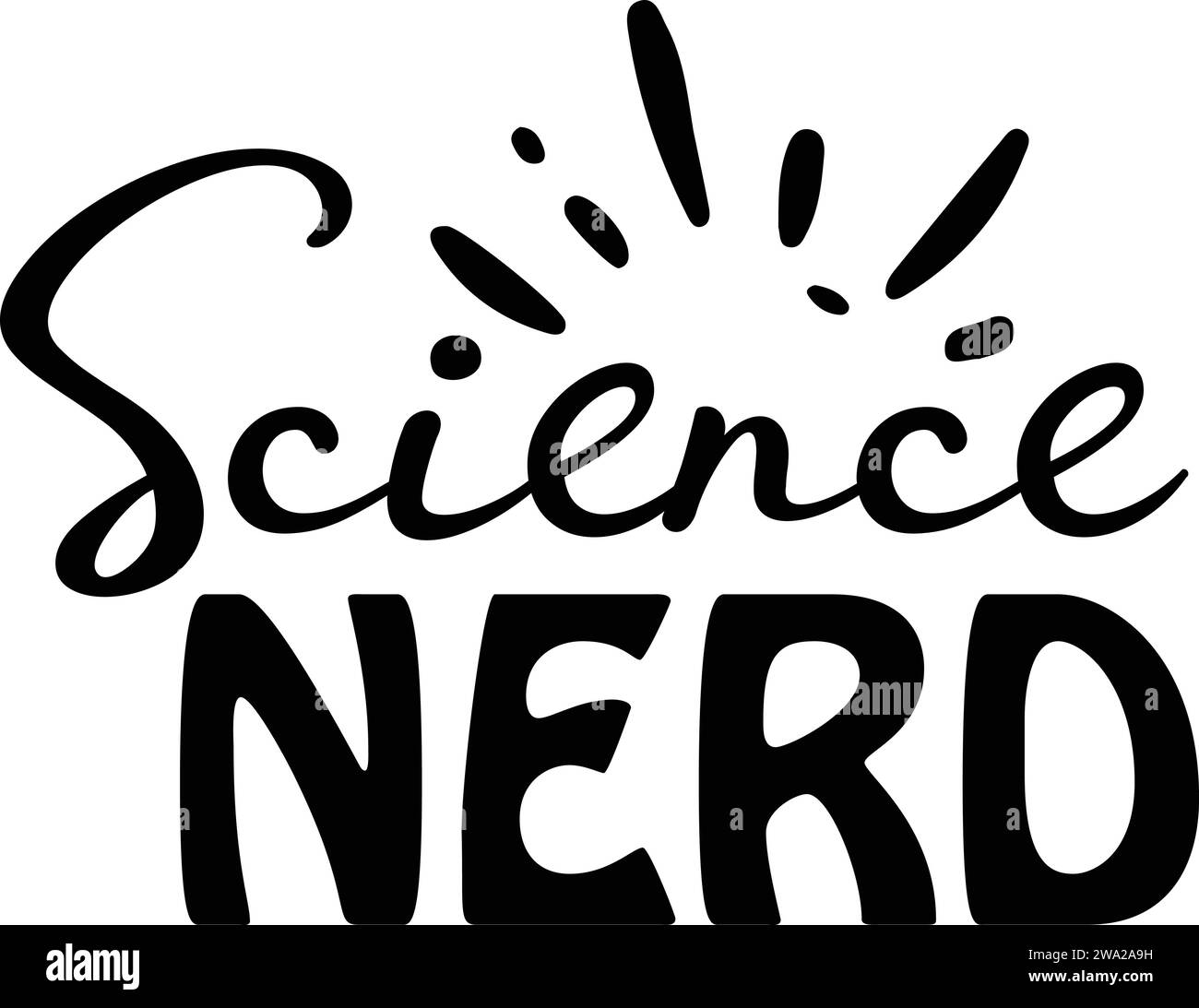 Science Nerd Illustration de Vecteur